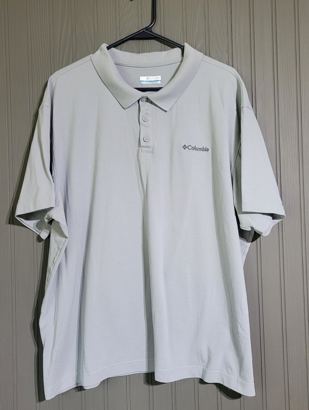 Columbia Utilizer Short Sleeve Polo Shirt Active Fit Cool Gray Men’s 2XL